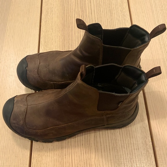 Keen Other - KEEN men’s size 14 Anchorage warm waterproof winter Chelsea boot brown leather